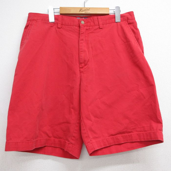 ラルフローレン 90s ショートチノパンツ PROSPECT レッド 実寸W34 | 古着