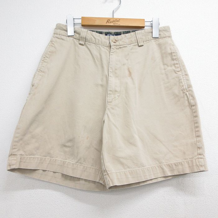ラルフローレン 90s ショートパンツ ベージュ 実寸W31 | 古着