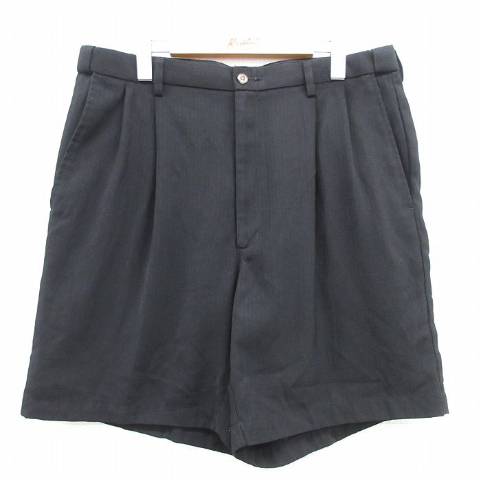実寸W36 ショートパンツ ブラック メンズ | 古着