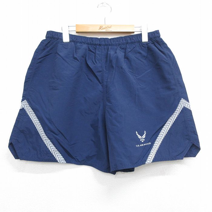 00s ショートパンツ USエアフォース リフレクター ネイビー 実寸W32 | 古着