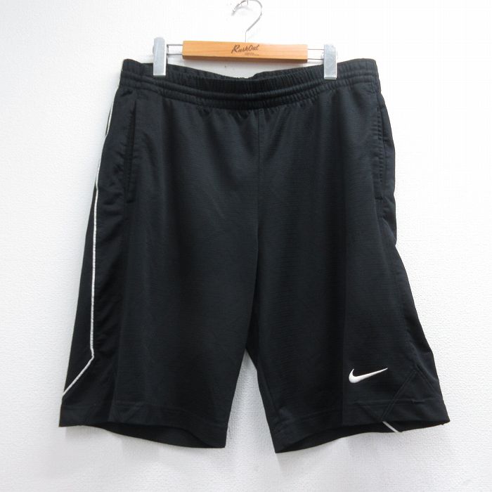 ナイキ ショートパンツ ワンポイントロゴ ブラック 実寸W34 | 古着
