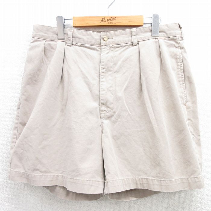 ラルフローレン 90s ショートチノパンツ ANDREW ベージュ 実寸W34 | 古着