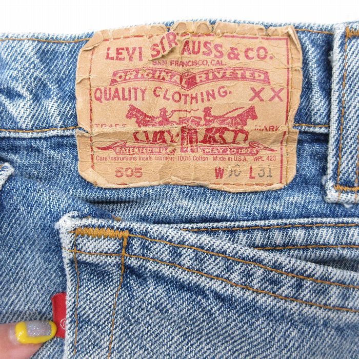 古着通販 W30☆古着 リーバイス Levis 505 ハーフ パンツ ショーツ