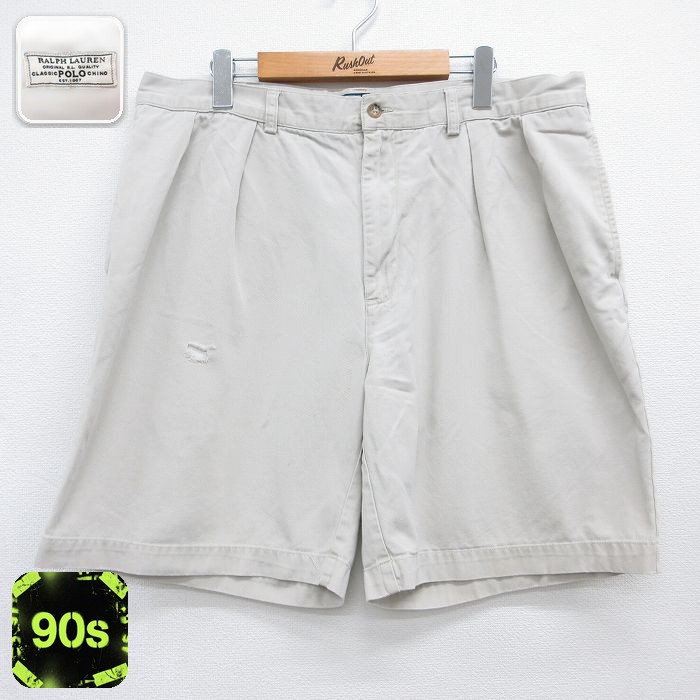 ラルフローレン 90s ショートチノパンツ ベージュ 実寸W38 | 古着