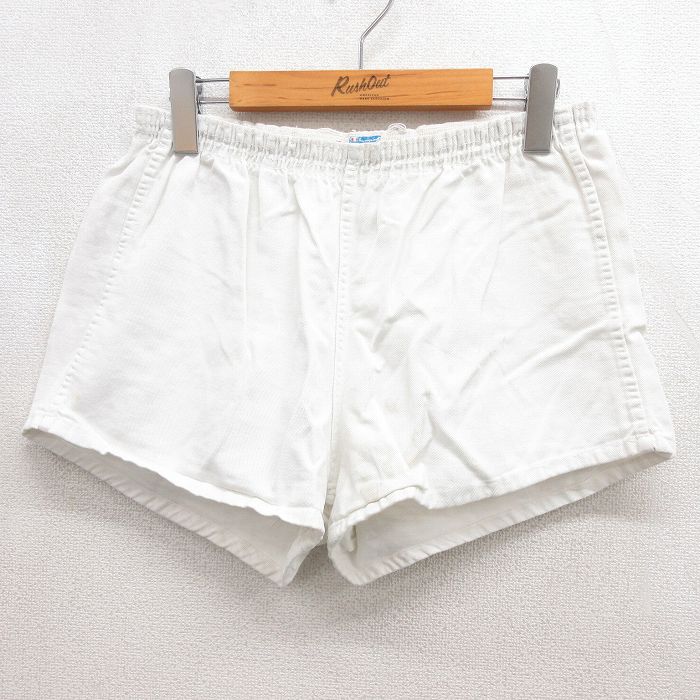 チャンピオン 70s ショートパンツ ホワイト 実寸W30 | 古着