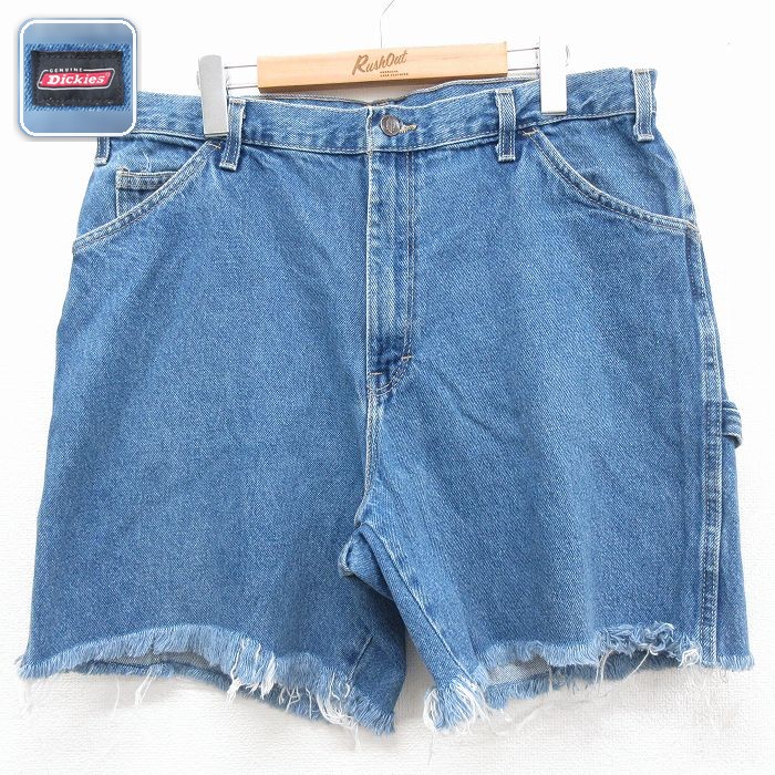 ディッキーズ ショートペインターパンツ ネイビー 実寸W34 | 古着