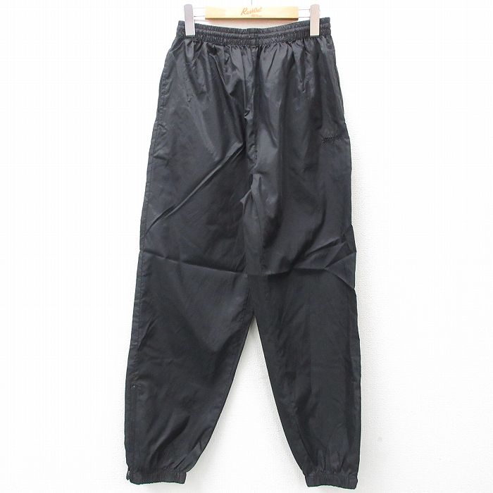 【50%OFF】W28★古着 スポルディング ナイロン パンツ メンズ 90年代 90s 黒 ブラック 25feb27 中古 ボトムス ロング