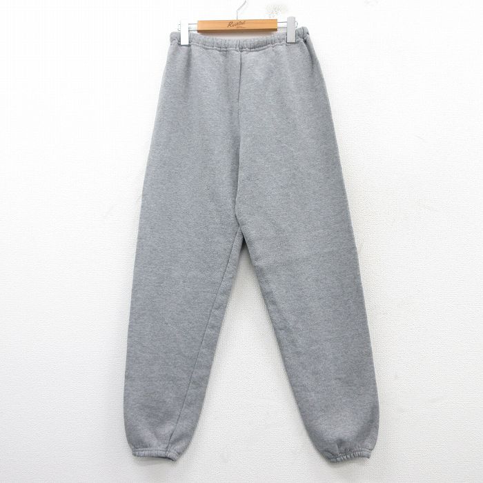 W34★古着 ラッセル スウェット パンツ メンズ 00年代 00s 無地 グレー 霜降り 【spe】 25mar06 中古 ボトムス ロング