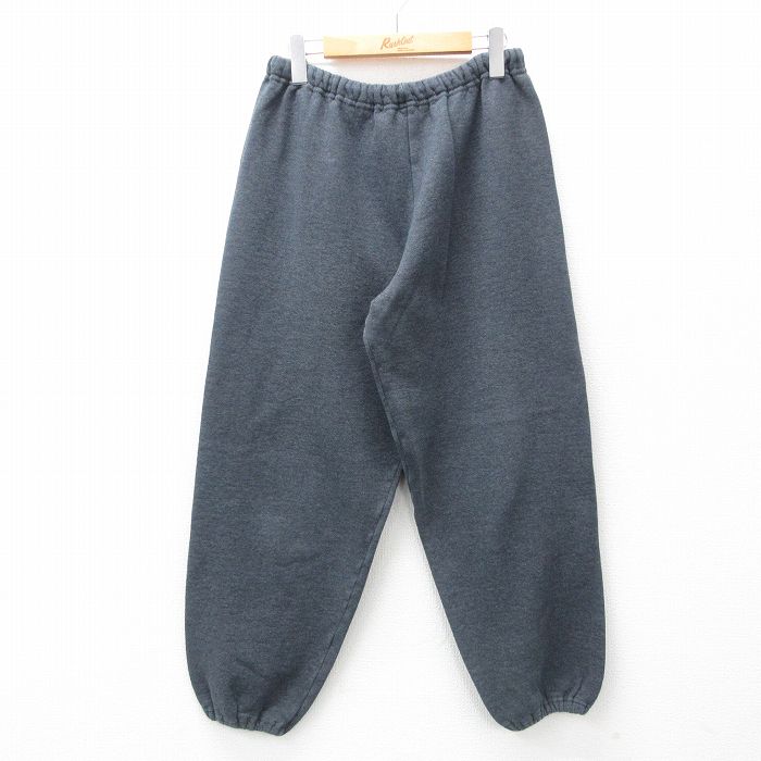 W33★古着 ラッセル スウェット パンツ メンズ 00年代 00s 無地 グレー 霜降り 25mar12 中古 ボトムス ロング
