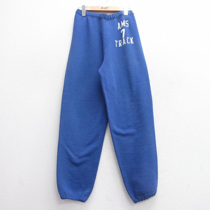 W36★古着 ラッセル スウェット パンツ メンズ 90年代 90s AMS 青 ブルー 【spe】 25mar21 中古 ボトムス ロング