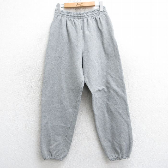 W32★古着 フルーツオブザルーム スウェット パンツ メンズ 00年代 00s 無地 グレー 霜降り 25apr17 中古 ボトムス ロング