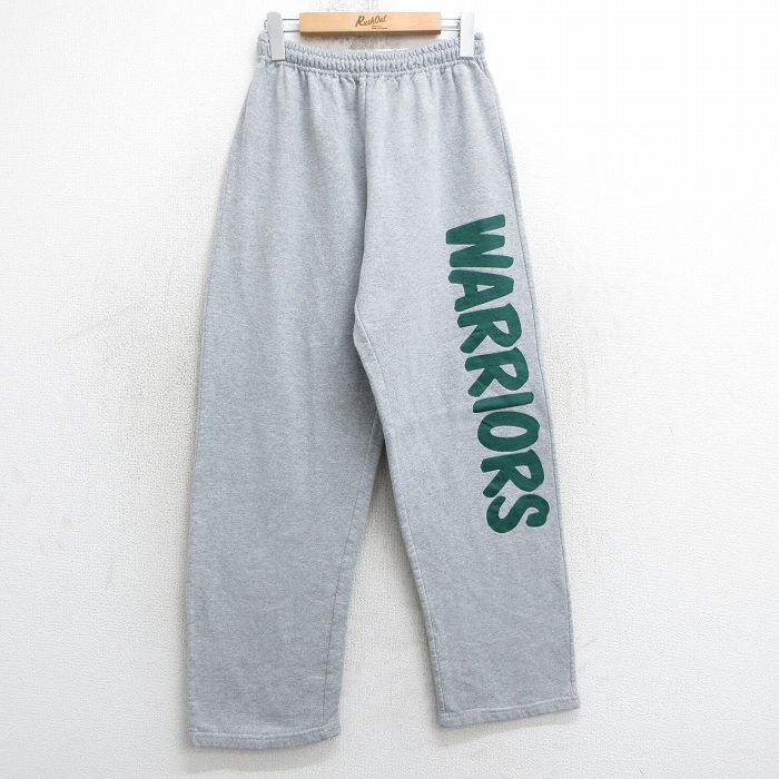 W32★古着 スウェット パンツ メンズ 00年代 00s ウォリアーズ グレー 霜降り 25apr17 中古 ボトムス ロング