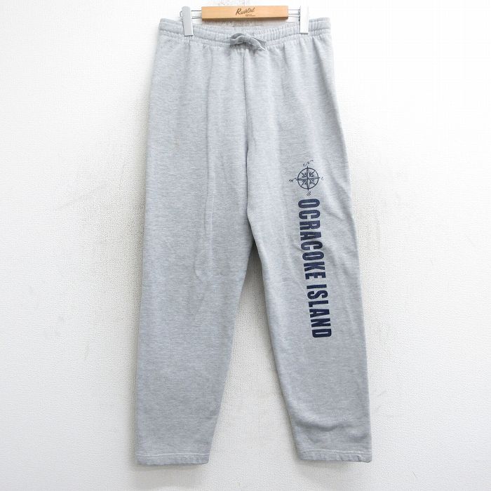 W35★古着 スウェット パンツ メンズ 00年代 00s オクラコーク グレー 霜降り 25apr17 中古 ボトムス ロング