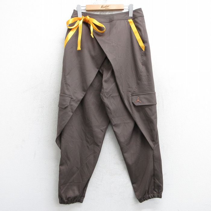 W30★古着 カーゴ パンツ メンズ マイケルジョーダン エアジョーダン 茶 ブラウン 25apr17 中古 ボトムス ロング