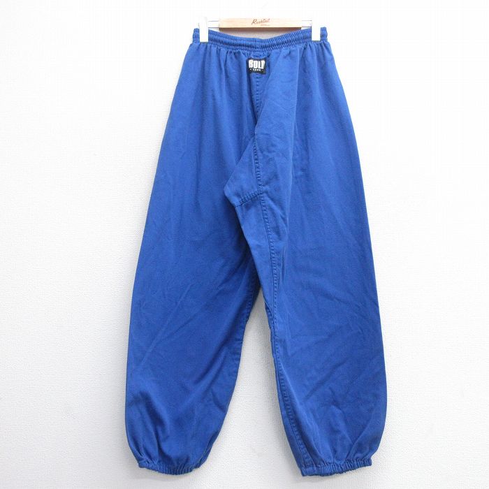 W32★古着 イージー パンツ メンズ BOLD 青 ブルー 25may09 中古 ボトムス ロング
