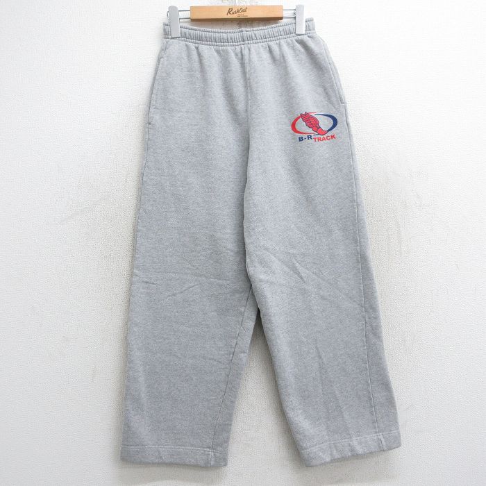 W31★古着 スウェット パンツ メンズ 90年代 90s ウイングフット USA製 グレー 霜降り 25may28 中古 ボトムス ロング