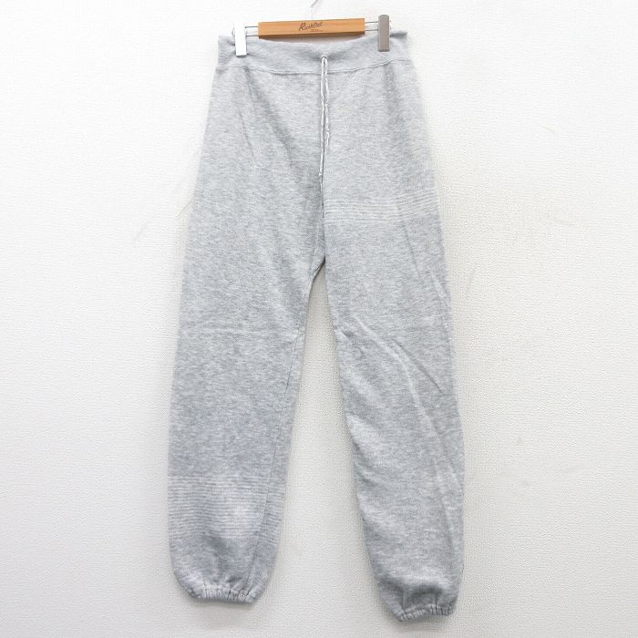 【20%OFF】W33★古着 スウェット パンツ メンズ 90年代 90s 無地 USA製 グレー 霜降り 25may30 中古 ボトムス ロング