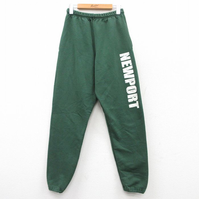 W31★古着 ジャージーズ スウェット パンツ メンズ 00年代 00s ニューポート 緑 グリーン 25may30 中古 ボトムス ロング