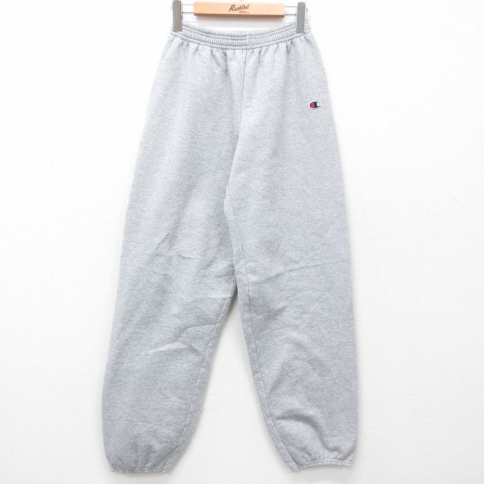 W30★古着 チャンピオン Champion スウェット パンツ メンズ 00年代 00s ワンポイントロゴ グレー 霜降り 25jun28 中古 ボトムス ロング