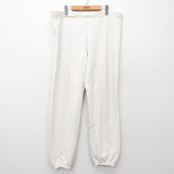 ヘインズ 90s スウェットパンツ ボストン 生成り ベージュ W32 | 古着