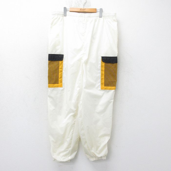 W40★古着 ナイロン カーゴ パンツ メンズ 00年代 00s 大きいサイズ 生成り他 25jul07 中古 ボトムス ロング