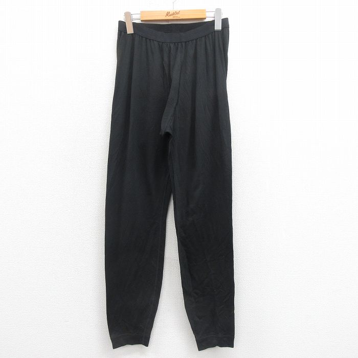 W32★古着 パタゴニア patagonia サーマル パンツ メンズ キャプリーン USA製 黒 ブラック 25aug06 中古 ボトムス ロング