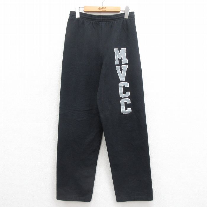 W32★古着 スウェット パンツ 90年代 90s MVCC USA製 黒 ブラック 25aug06 中古 メンズ ボトムス ロング