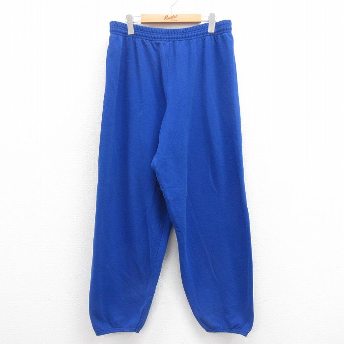 W37★古着 ヘインズ Hanes スウェット パンツ メンズ 00年代 00s 無地 青 ブルー 25aug26 中古 ボトムス ロング