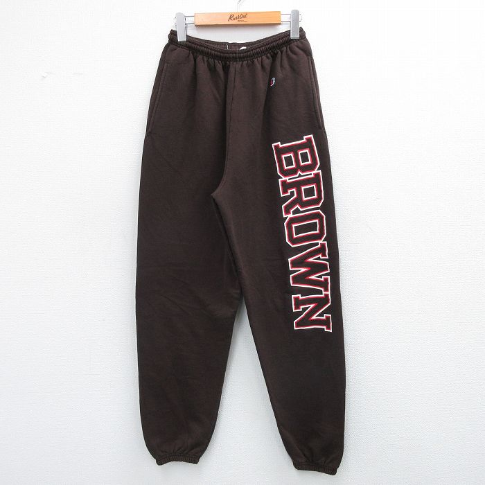 W26★古着 チャンピオン champion スウェット パンツ メンズ ブラウン 茶 25sep04 中古 ボトムス ロング