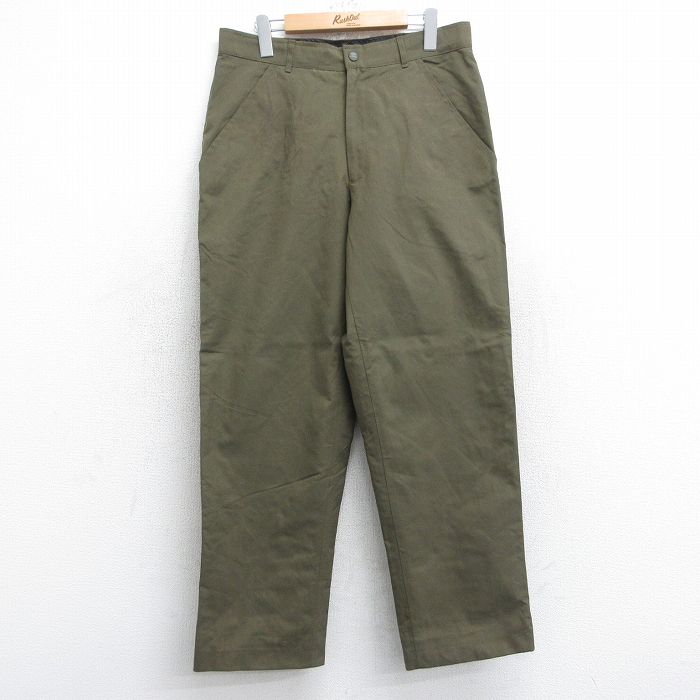 W32★古着 エルエルビーン LLBEAN ナイロン パンツ メンズ 90年代 90s ゴアテックス 濃緑 グリーン 【spe】 25sep16 中古 ボトムス ロング
