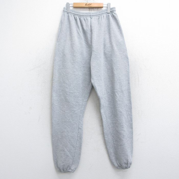 W34★古着 ラッセル スウェット パンツ メンズ 00年代 00s 無地 グレー 霜降り 25oct21 中古 ボトムス ロング