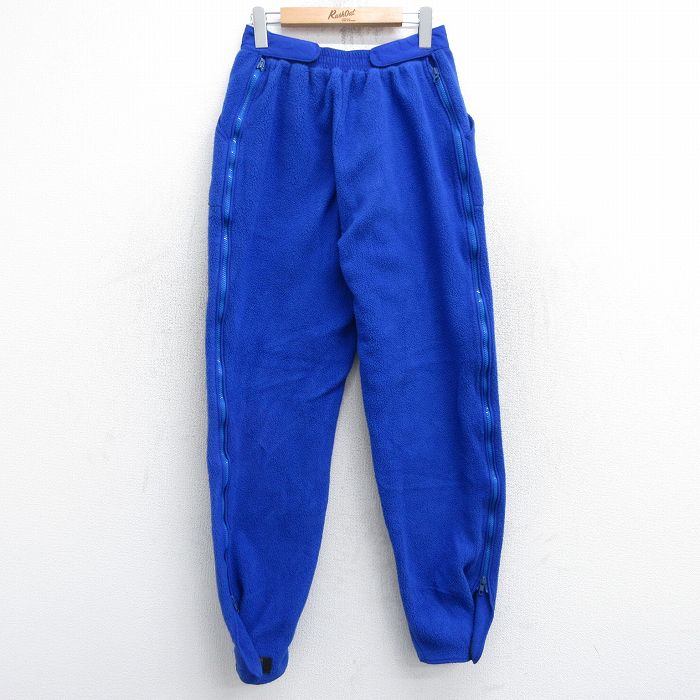 【20%OFF】W29★古着 エルエルビーン LLBEAN フリース パンツ メンズ 80年代 80s USA製 青 ブルー 【spe】 25oct21 中古 ボトムス ロング