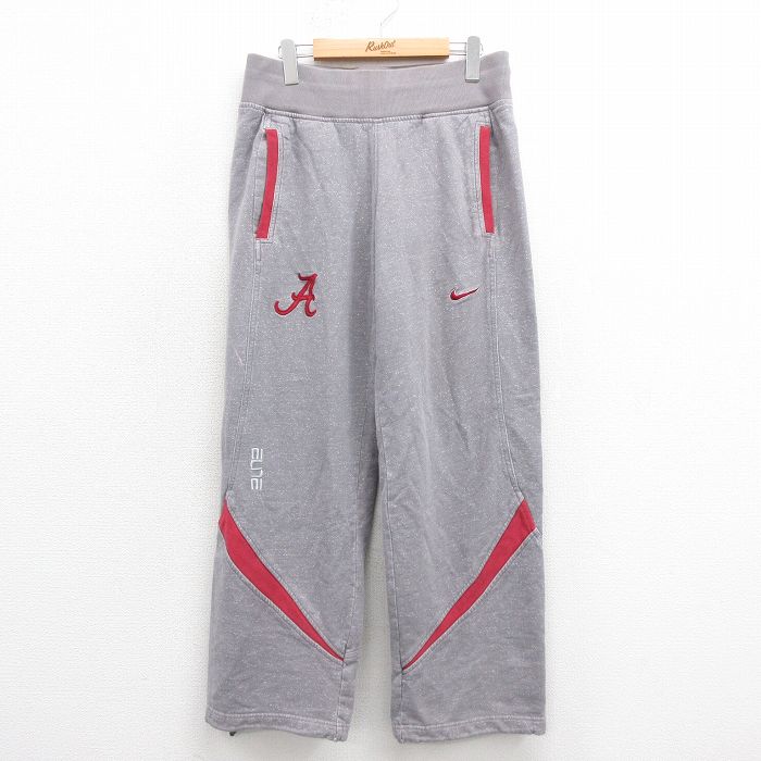 W32★古着 ナイキ NIKE スウェット パンツ メンズ 00年代 00s A グレー 霜降り 25oct23 中古 ボトムス ロング