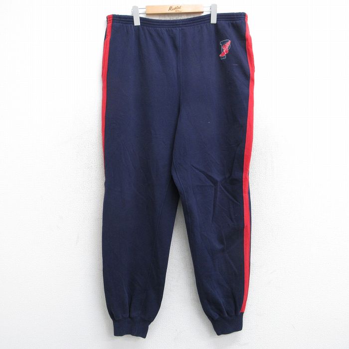 W40★古着 ラルフローレン Ralph Lauren ブランド スウェット パンツ メンズ 90年代 90s ウィングフット 大きいサイズ 紺他 ネイビー 25oct28 中古 ボトムス ロング