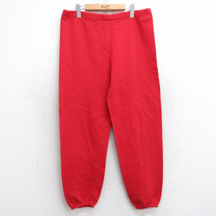 W35★古着 ARTEX スウェット パンツ メンズ 80年代 80s チェロキー USA製 赤 25nov21