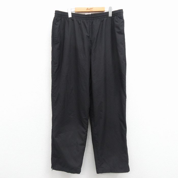 W36★古着 チャンピオン champion トレーニング スウェット パンツ メンズ 00年代 00s 無地 黒 内側メッシュ 25dec06