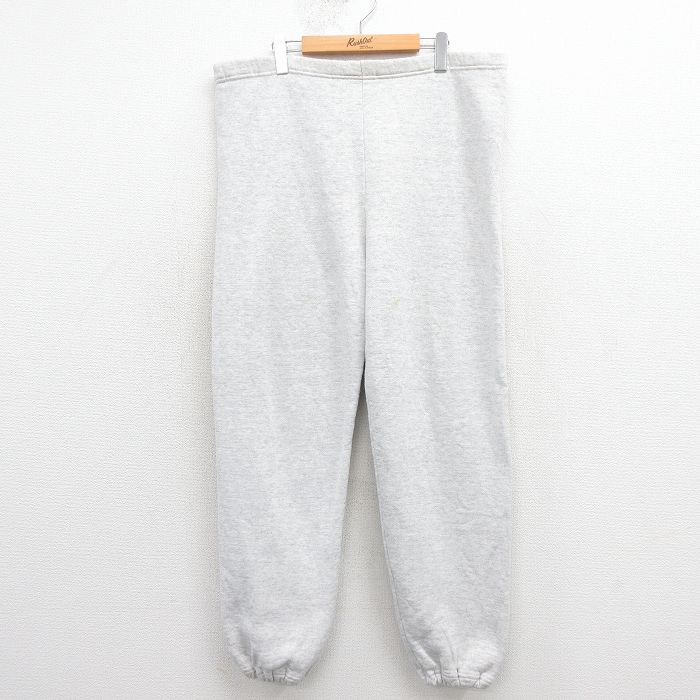 W36★古着 ラッセル スウェット パンツ メンズ 90年代 90s 無地 USA製 薄グレー 霜降り【spe】 26jan08