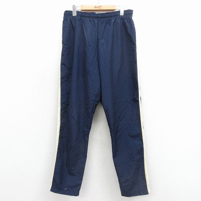 W31★古着 パンツ メンズ 90年代 90s 紺 内側メッシュ 26jan24