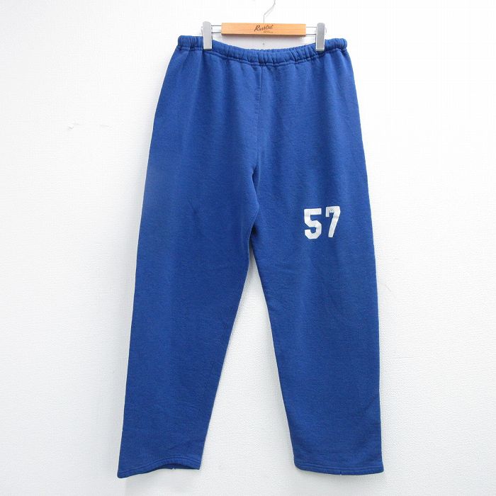 W38★古着 ラッセル スウェット パンツ メンズ 00年代 00s 57 青 26feb24