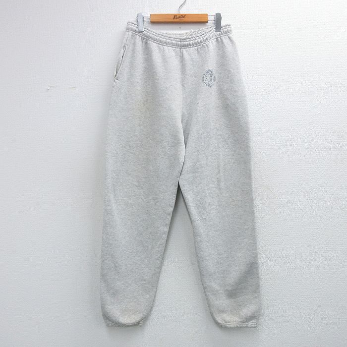 W37★古着 TULTEX スウェット パンツ メンズ 90年代 90s ミリタリー USAF USA製 薄グレー 霜降り 26feb24