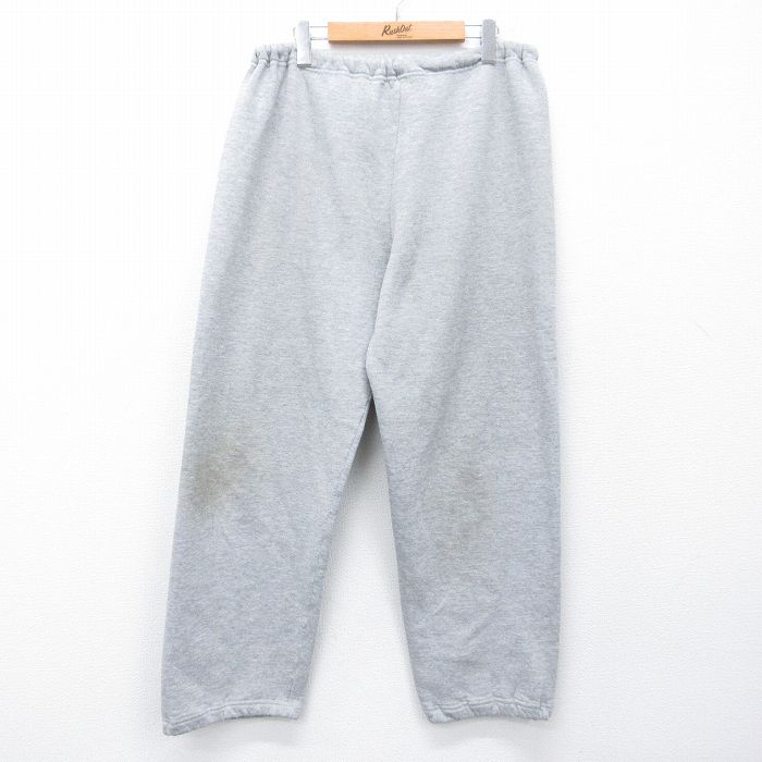 W44★古着 ラッセル スウェット パンツ メンズ 90年代 90s 無地 大きいサイズ USA製 グレー 霜降り 26feb26