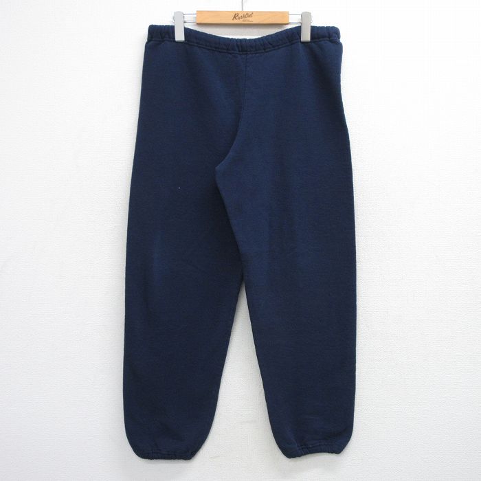 W36★古着 ラッセル スウェット パンツ メンズ 90年代 90s 無地 USA製 紺【spe 】 26mar10