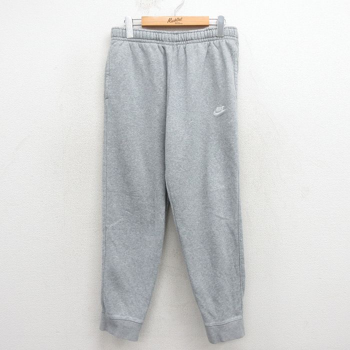 ナイキ スウェットパンツ ワンポイントロゴ グレー 実寸W33 | 古着