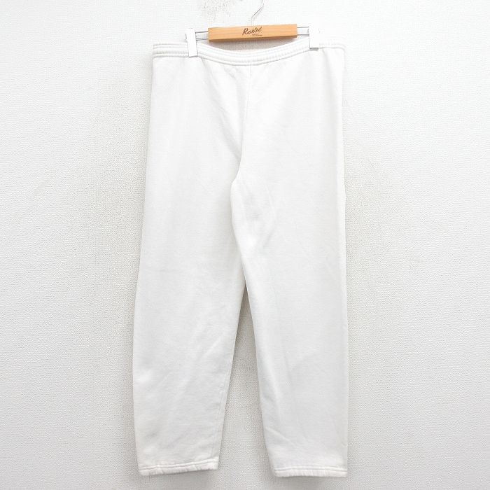 W36★古着 ジャージーズ スウェット パンツ メンズ 90年代 90s 無地 USA製 白 26mar23