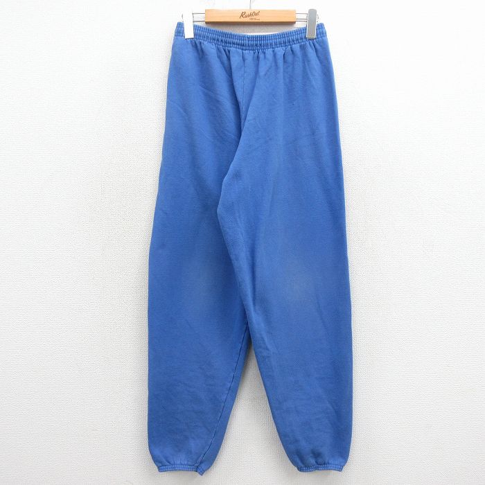W32★古着 オシュコシュ スウェット パンツ メンズ 90年代 90s 無地 コットン USA製 青 26mar23