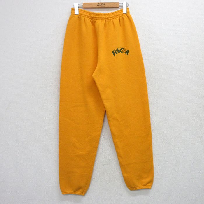 W30★古着 スウェット パンツ メンズ 90年代 90s FENCOR USA製 黄 26mar25