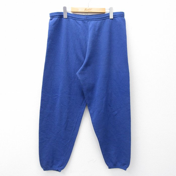 W35★古着 スウェット パンツ メンズ 90年代 90s 無地 USA製 紺 26apr10