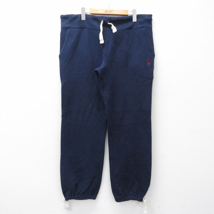 ラルフローレン 90s スウェットパンツ ワンポイントロゴ ネイビー W41 | 古着
