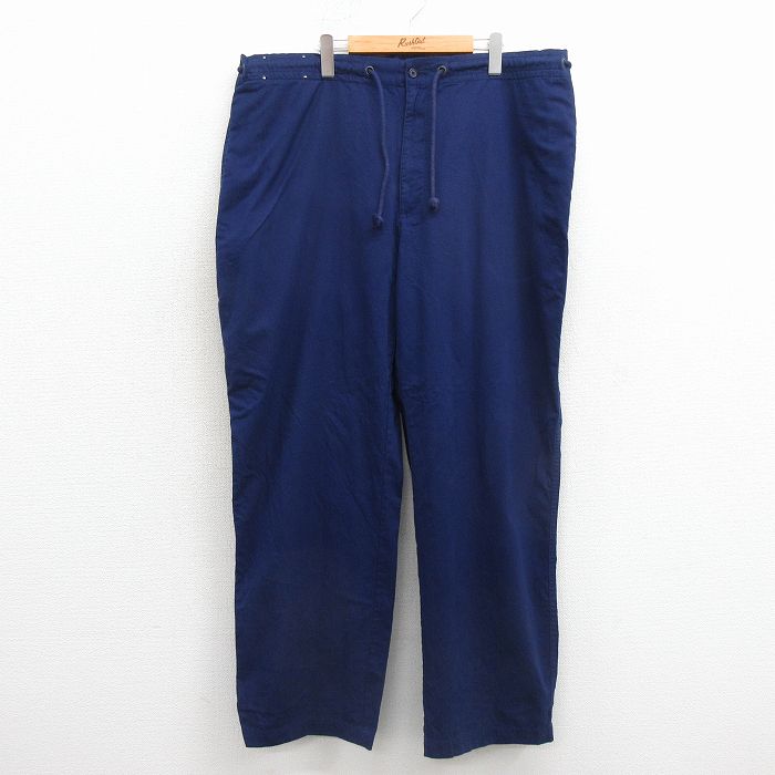 ラルフローレン 90s イージーパンツ ネイビー 実寸W38 | 古着