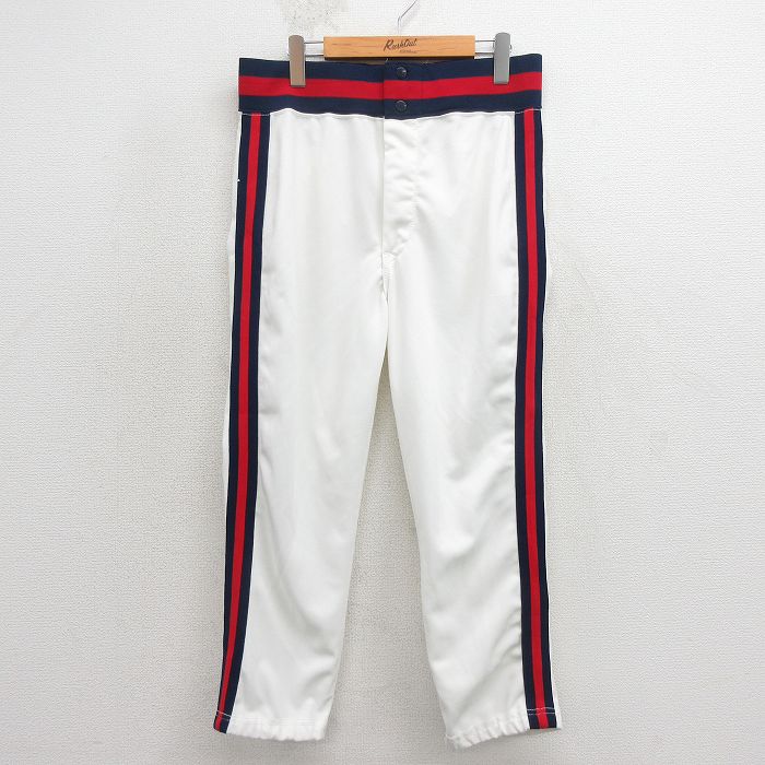 ウィルソン 90s ベースボールパンツ ホワイト 実寸W33 | 古着